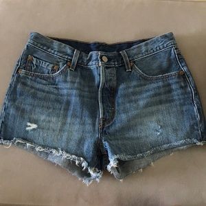 Levi’s 501 Denim Jean Button Fly Cutoff Shorts